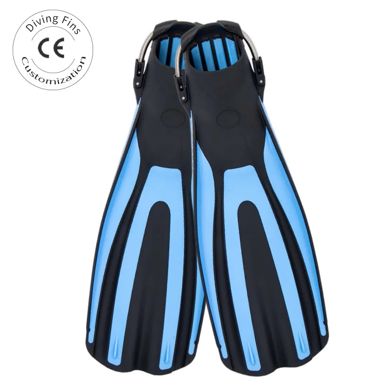 Factory-Direct Professional Durable Adjustable Custom Adult TPE Diving Fins Flippers for Diving & Scuba Diving, product image 1
