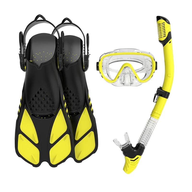Waterproof Anti-Fog Frameless Design Snorkeling Set Snorkel Mask Diving Goggles Fins Diving Gear, product image 2
