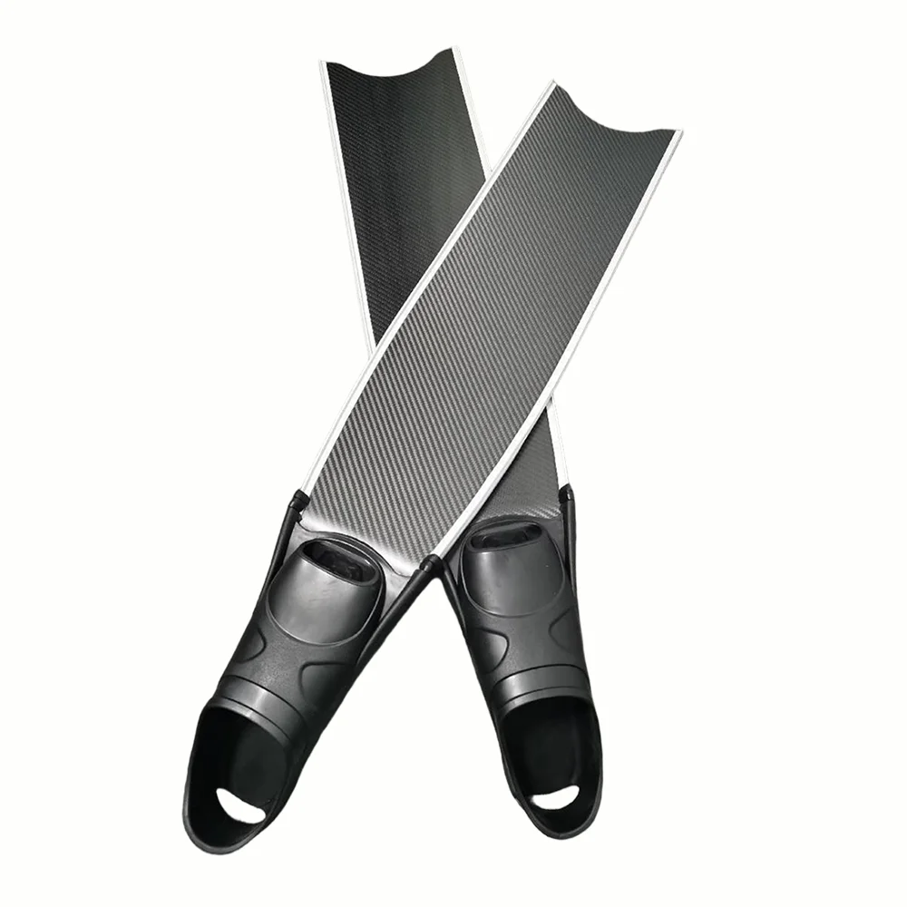 Coated Carbon Fiber Fins for Freediving Unisex Long Blade Snorkeling Spearfishing Swim Fins, product image 4