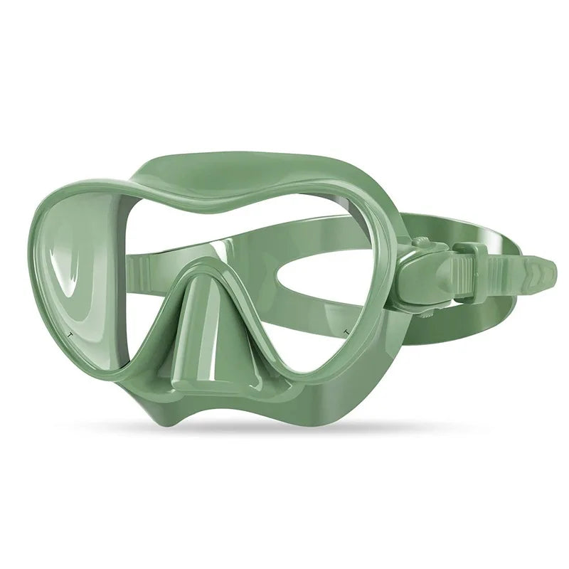 Factory Price Tempered Glass Liquid Silicone Anti-Fog Low Volume Snorkeling Diving Mask, product image 2