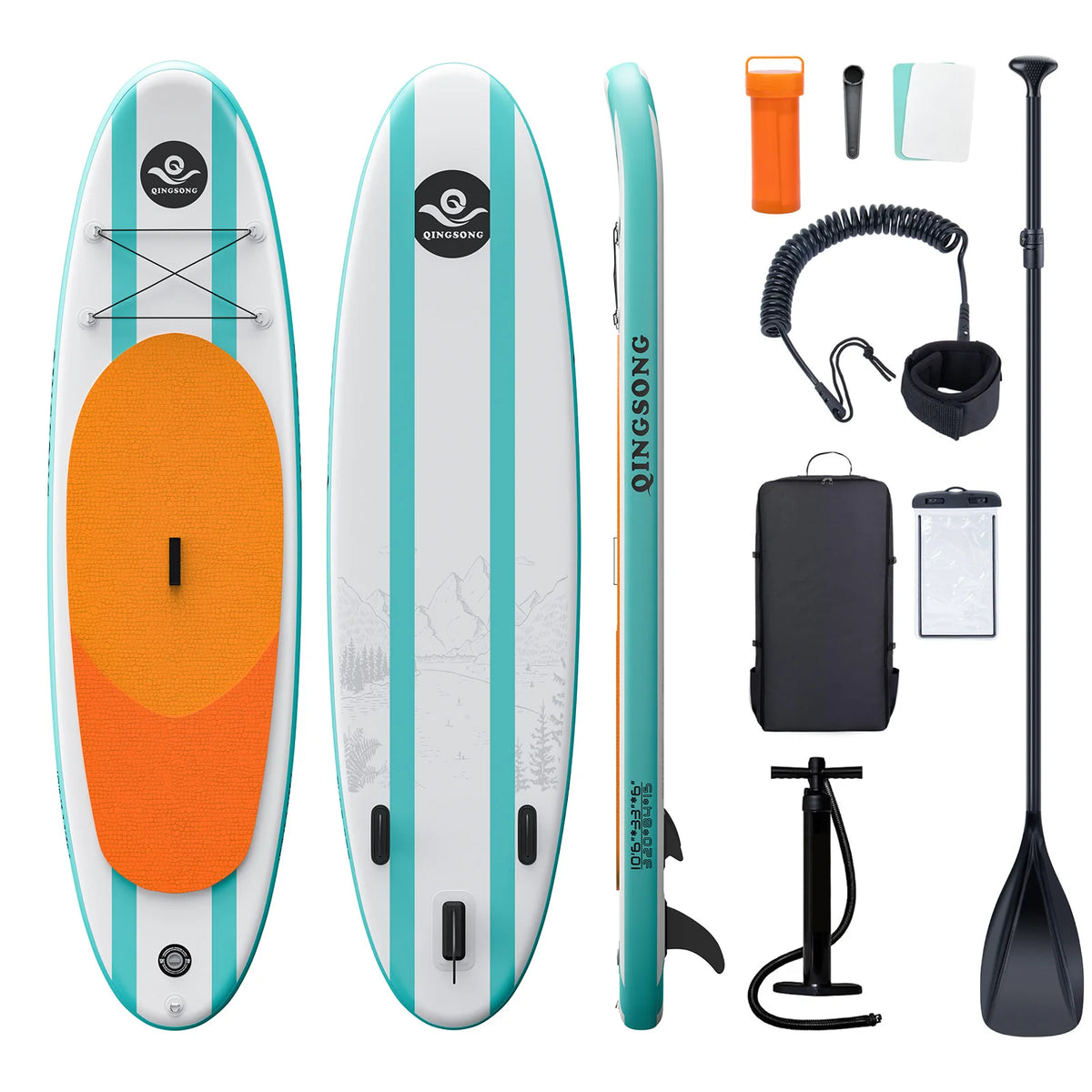 Premium Stand-Up Paddle Board SUP Inflatable Surfboard Drop Stitch Material Excellent Accessory for Water Sports, product image 2