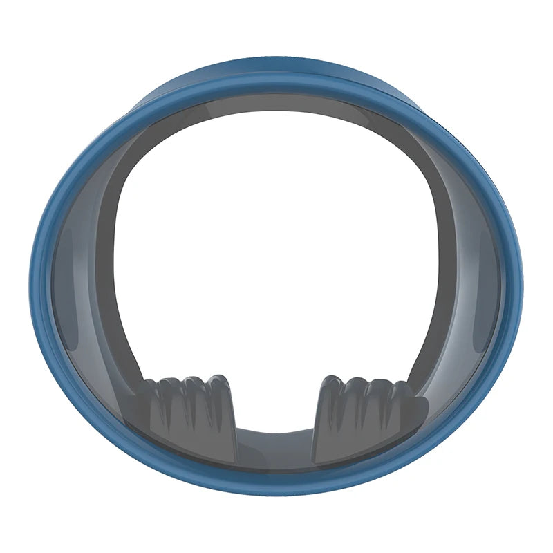 Frameless Design Top Grade Silicone Strap Tempered Glass Dive Frameless Oval Free Diving Mask, product image 3