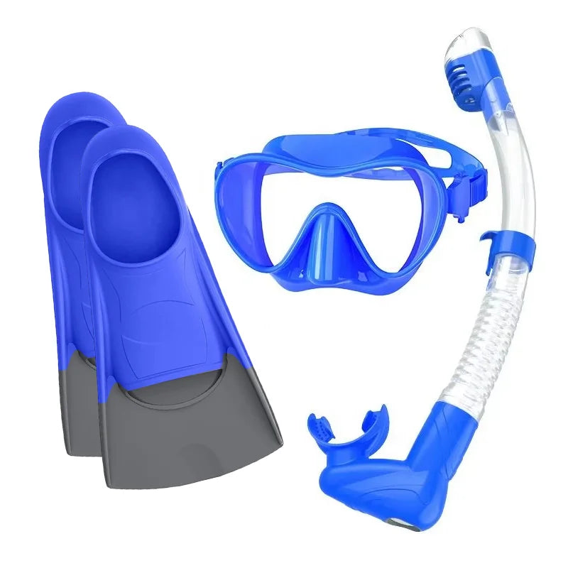 Water Sports Swimming Fins Diving Mask Diving Equipment Snorkel Diving Mask Set with Silicone Swimming Fins, product image 4