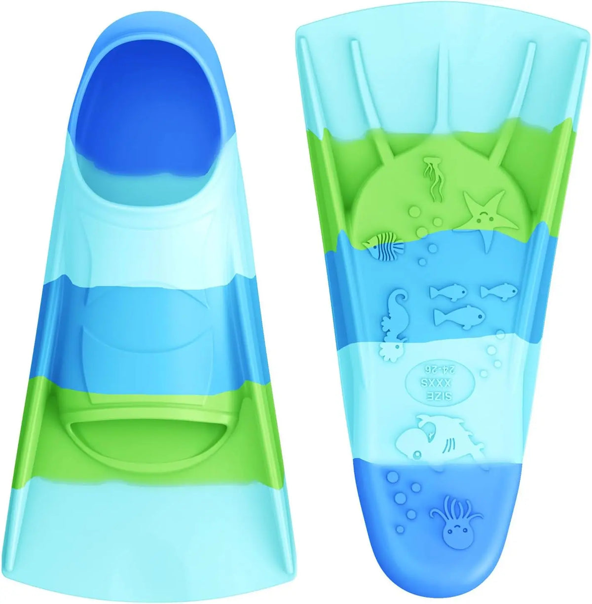 Underwater Diving Equipment Silicone Adult/Kids Training Swim Fins Diving Flippers, product image 5