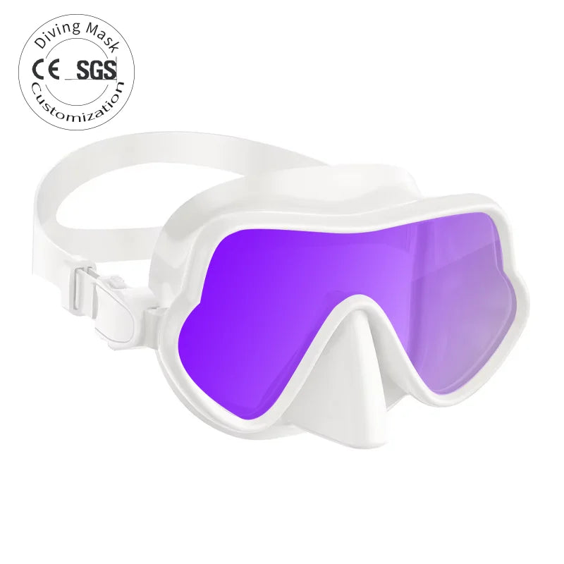Single Lens Snorkeling Mask for Snorkeling Adventures with Light Weight and Easy Adjustment Design, product image 1