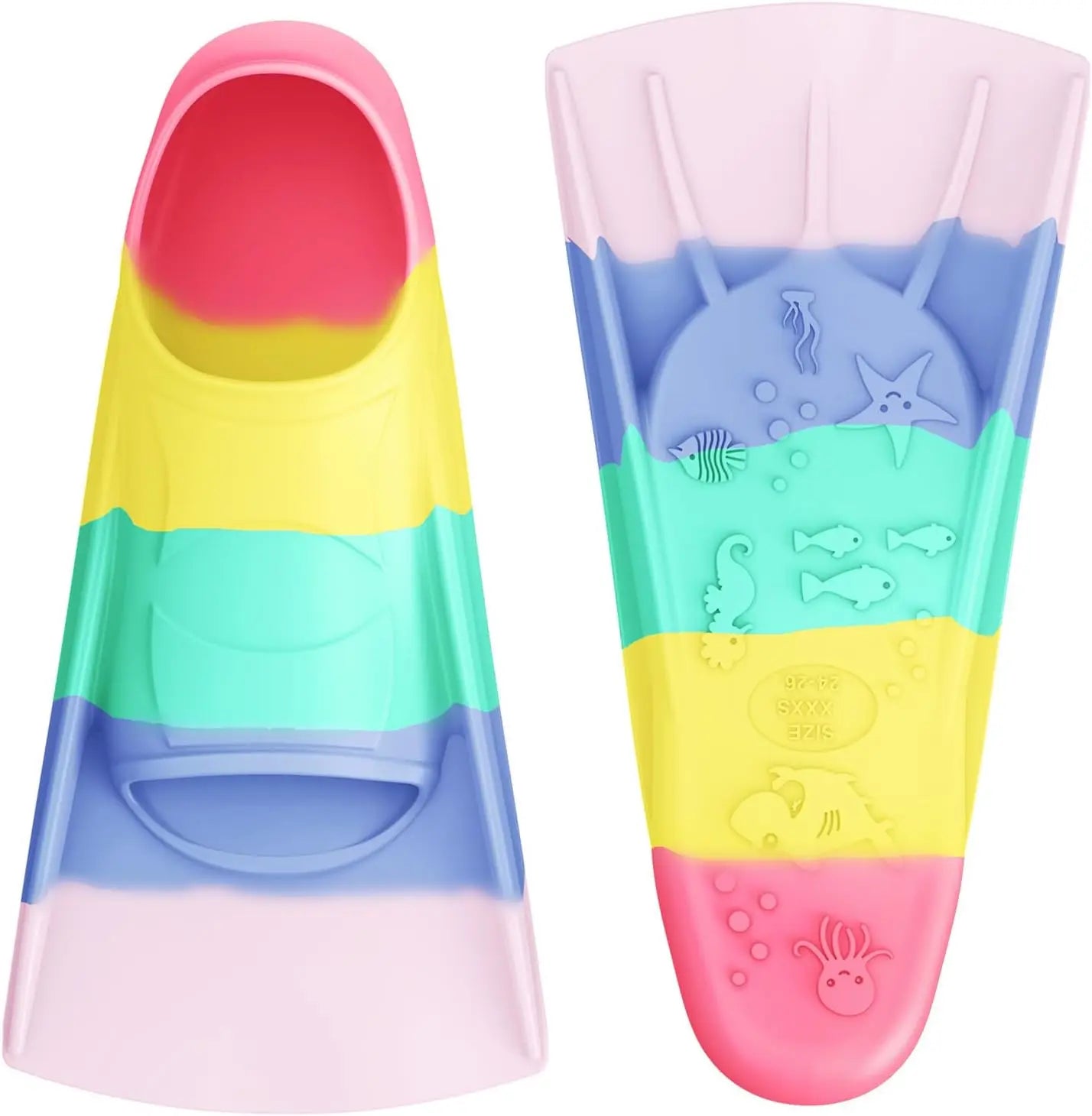Underwater Diving Equipment Silicone Adult/Kids Training Swim Fins Diving Flippers, product image 1